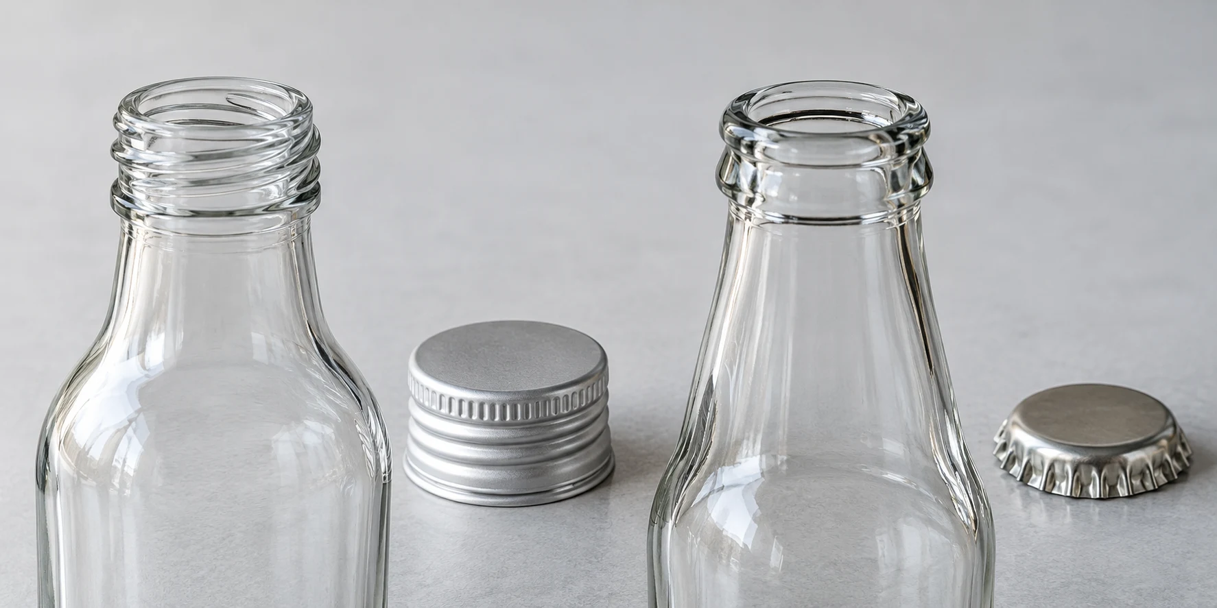 Bottle-neck and closure selection concept
